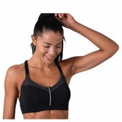 Front Zip Sports Bra Grey*Casall Clearance