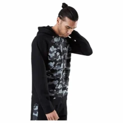 Calvin Klein Full Zip Hooded Jacket  Patterned/Black Mönstrad och Svart