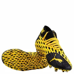 Puma Future 5.1 Netfit FG/AG Junior Black/Yellow Svart och Gul Clearance