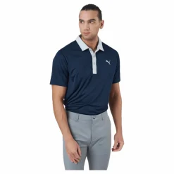 Puma Golf Gamer Polo Navy Blazer-high Rise Blå Sale