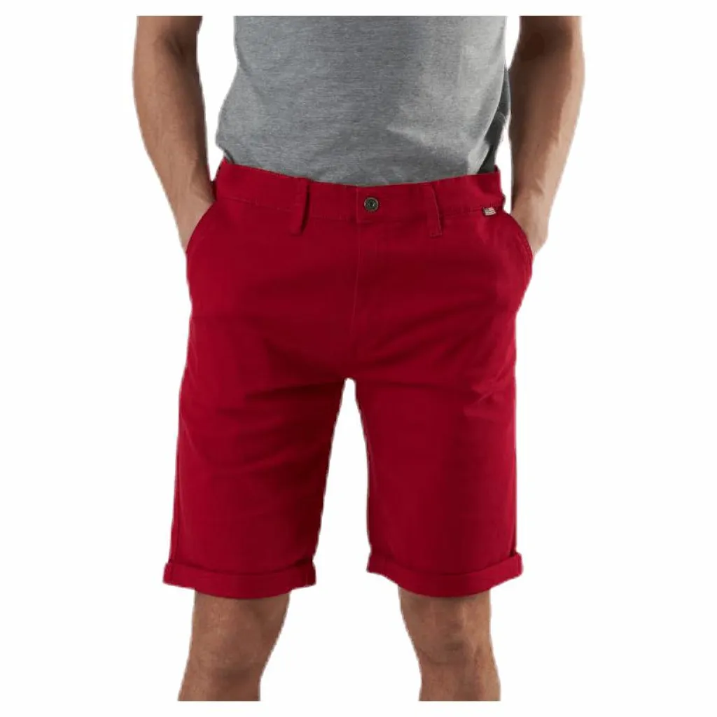 Vinson Polo Club Garret Chino Shorts Red Röd New