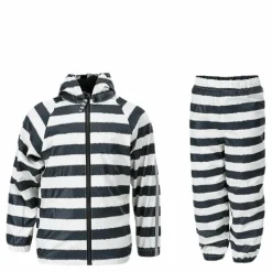Gary Fleece Rain Set White/Black*Racoon Best