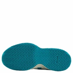 ASICS Gel-Resolution 8 Clay GS White/Turquoise Vit och Turkos Outlet