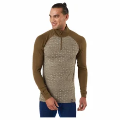 Geo Merino Wool Halfzip Moss*Bula Clearance