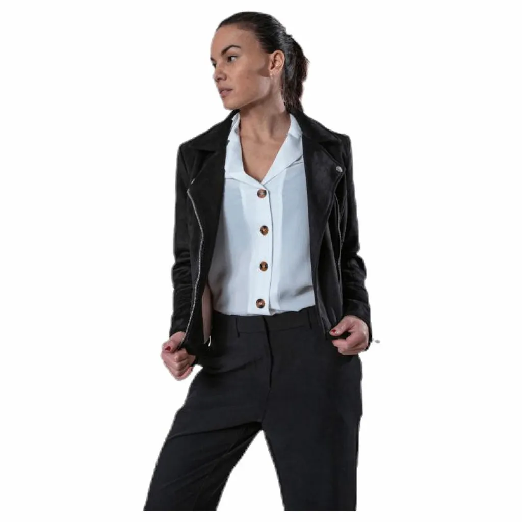 Only Gerry Faux Suede Biker Otw Black Svart Sale
