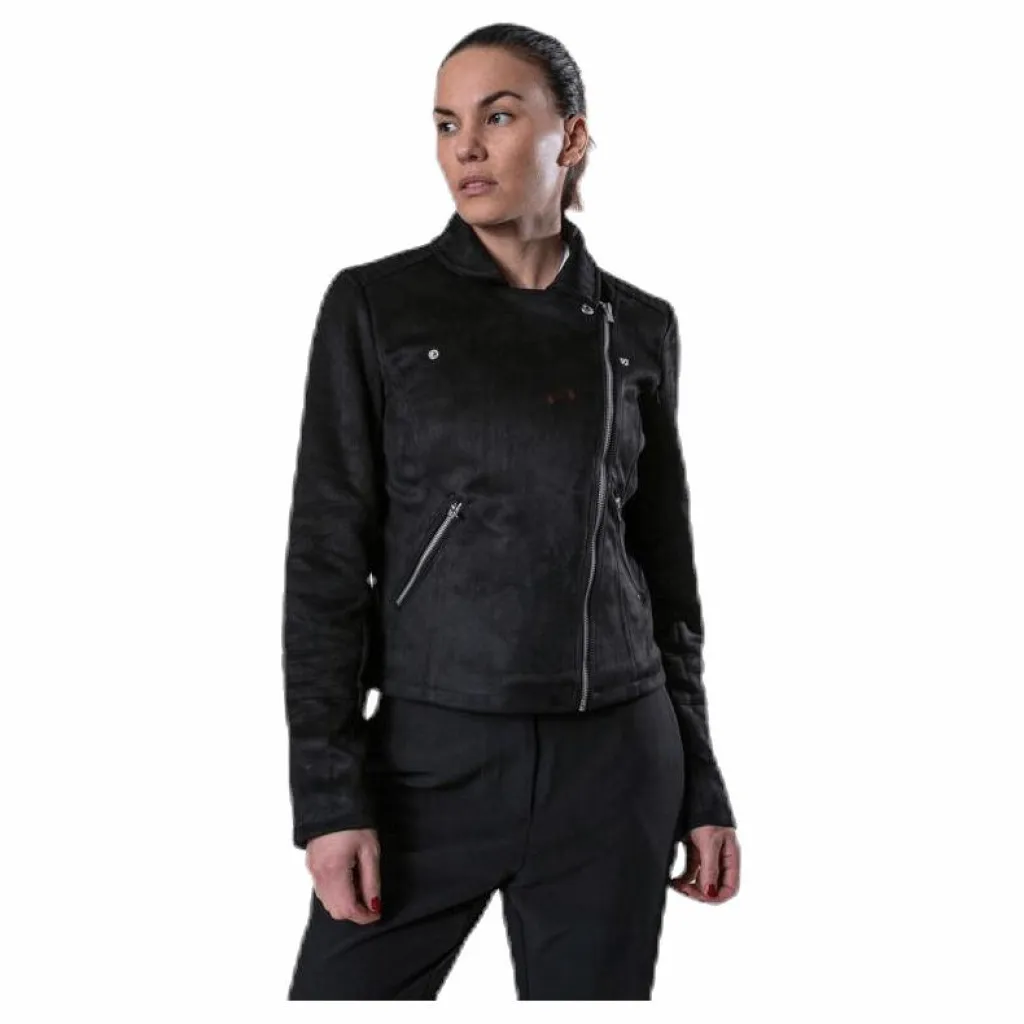 Only Gerry Faux Suede Biker Otw Black Svart Sale