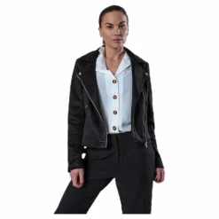 Only Gerry Faux Suede Biker Otw Black Svart Sale