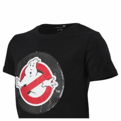 Name It Ghostbusters Lue Ss Top Black Svart New