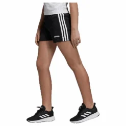 adidas Girls 3 Stripe Shorts White/Black Svart Best
