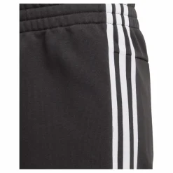 adidas Girls 3 Stripe Shorts White/Black Svart Best