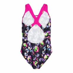 Girls Allover Splashback Black/pink*Speedo Discount