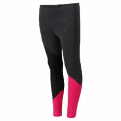 adidas Girls Colour Block Tights Pink/Black Svart Clearance