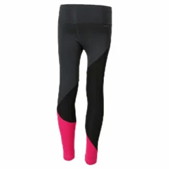 adidas Girls Colour Block Tights Pink/Black Svart Clearance