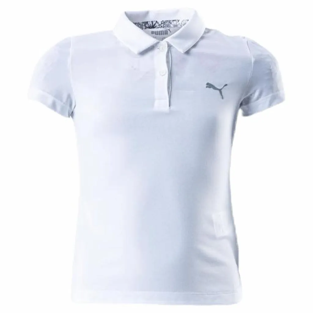 Girls Essential Polo White*Puma Golf