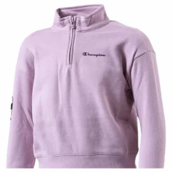 Girls Half Zip Sweatshirt Pink*Champion Outlet