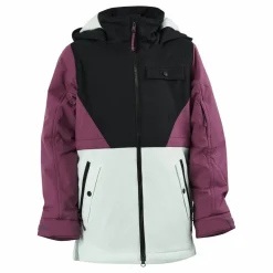 Burton Girls' Khione 2l Jacket True Black/vivid Viola/jewel G Svart Best