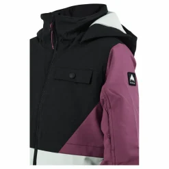 Burton Girls' Khione 2l Jacket True Black/vivid Viola/jewel G Svart Best