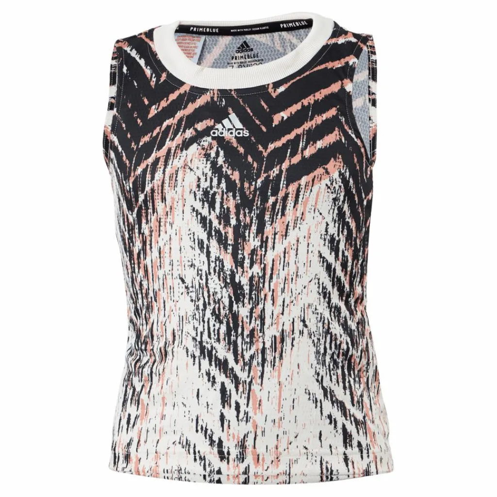 adidas Tennis Girls Match Tank Primeblue Aer 000/beige Flerfärgad Discount
