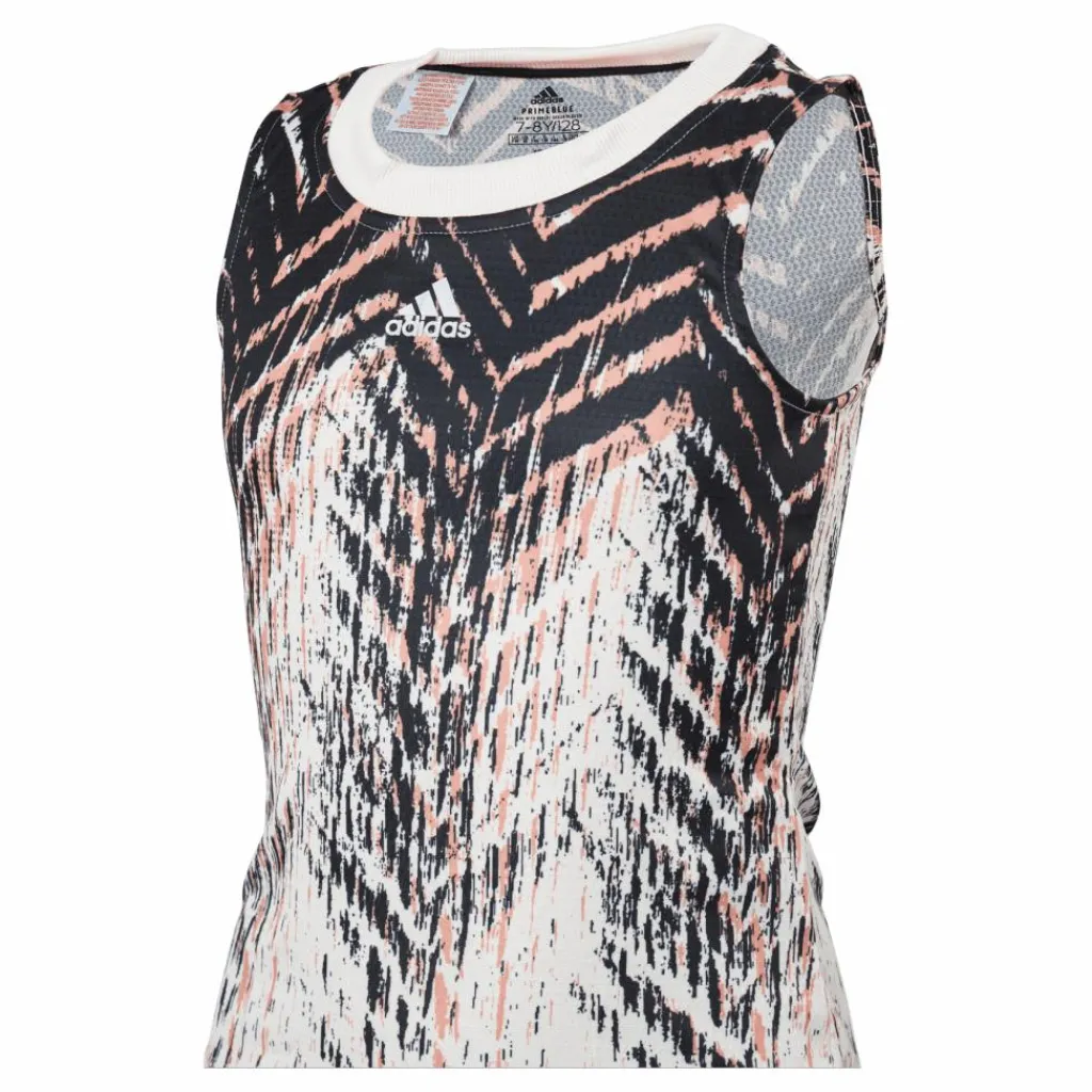 adidas Tennis Girls Match Tank Primeblue Aer 000/beige Flerfärgad Discount
