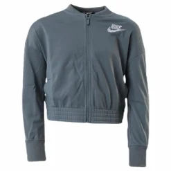 Nike Girls Track Suit Tape  White/Grey Grå