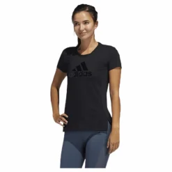 adidas Glam On Bos Tee Black Svart New