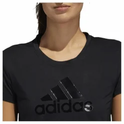 adidas Glam On Bos Tee Black Svart New