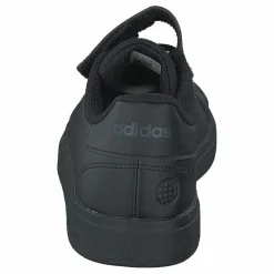 Grand Court Elastic Lace and Top Strap Shoes Core Black / Core Black / Grey Six*adidas Sale