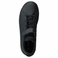 Grand Court Elastic Lace and Top Strap Shoes Core Black / Core Black / Grey Six*adidas Sale