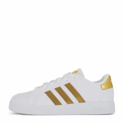 Grand Court Sustainable Lace Shoes Cloud White / Cloud White / Matte Gold*adidas Best