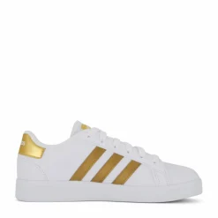 Grand Court Sustainable Lace Shoes Cloud White / Cloud White / Matte Gold*adidas Best
