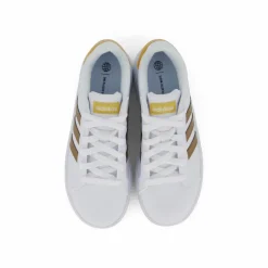 Grand Court Sustainable Lace Shoes Cloud White / Cloud White / Matte Gold*adidas Best