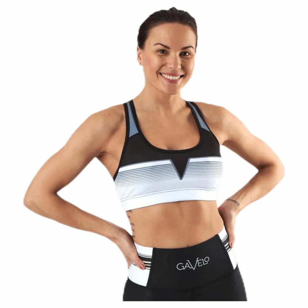 Gavelo Grand Slam Black Sport Bra White/Black Vit och Svart Hot