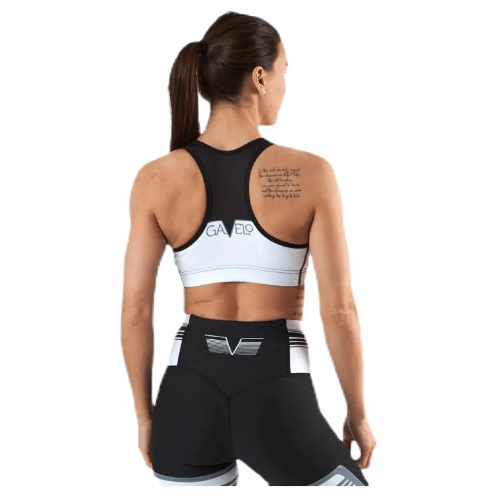 Gavelo Grand Slam Black Sport Bra White/Black Vit och Svart Hot