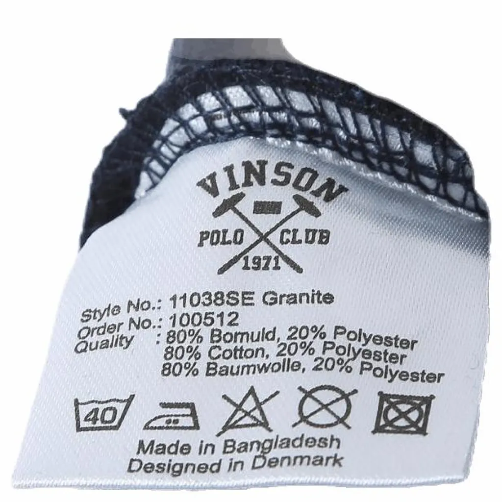 Vinson Polo Club Granite Blue Blå Hot