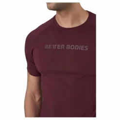 Better Bodies Gym Tapered Tee Maroon Lila och violett, Ålder: vuxen