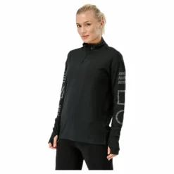 Nike Halfzip Flash Top Black/Grey Svart Online
