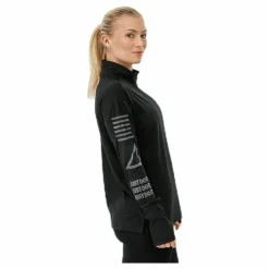 Nike Halfzip Flash Top Black/Grey Svart Online