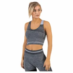 BLACC Halley Seamless Bra Black/Grey Svart och Grå Clearance