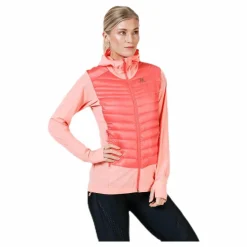 Salomon Haloes Down Hybrid Hoodie Pink Rosa Clearance