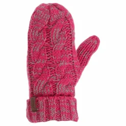 Handlight Reflective Mitten Pink/Grey*Lindberg Online