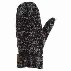Handlight Reflective Mitten Black/Grey*Lindberg Online