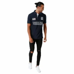 Vinson Polo Club Harrington Blue Blå Outlet