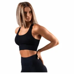 Hatha Seamless Crop Top Black*BLACC Hot