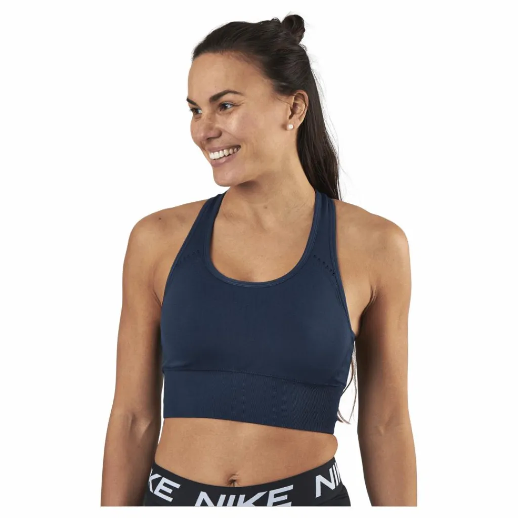 BLACC Hatha Seamless Crop Top Blue Blå New