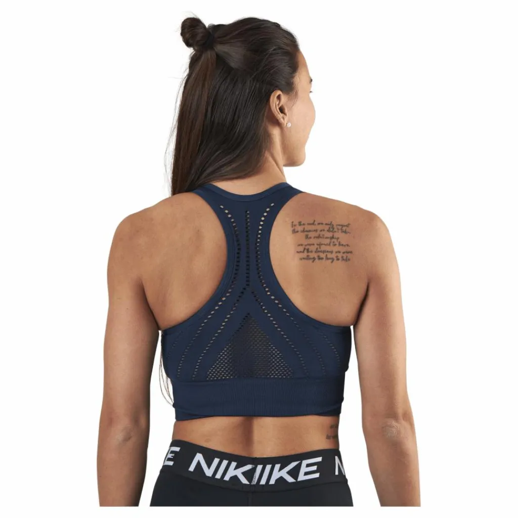 BLACC Hatha Seamless Crop Top Blue Blå New