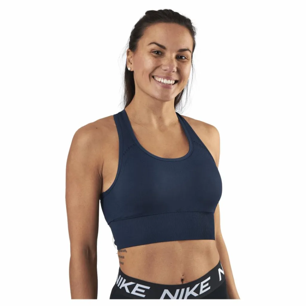 BLACC Hatha Seamless Crop Top Blue Blå New