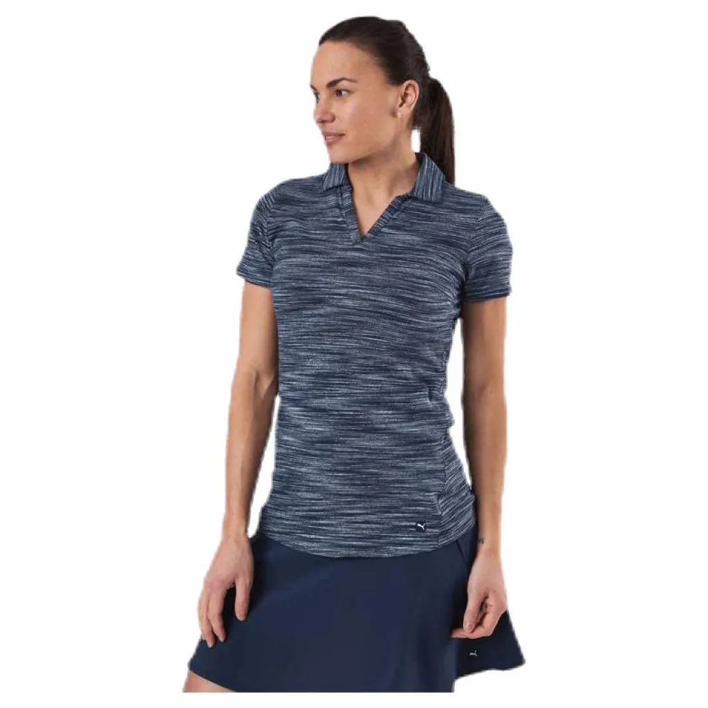 Heather Slub Polo Blue*Puma Golf Sale