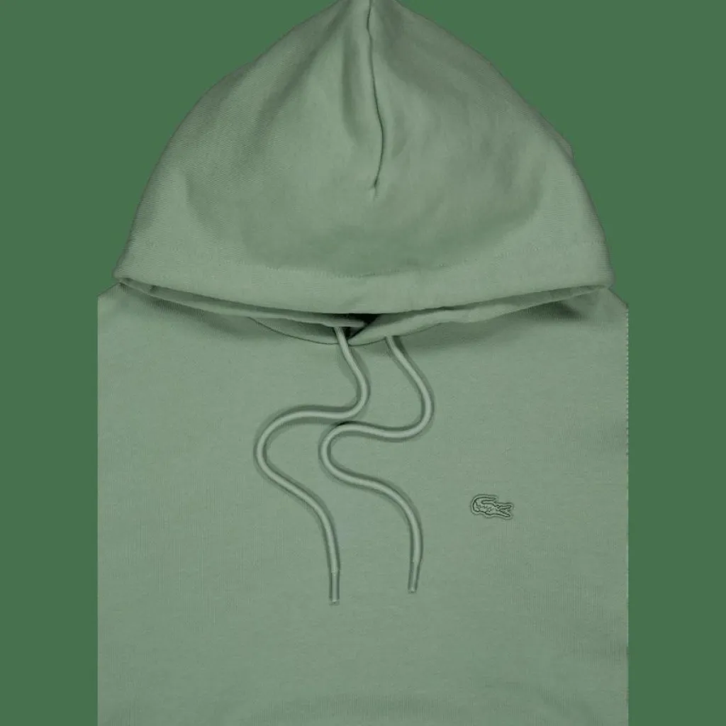 Heavy Fleece Hoodie Thyme*Lacoste Clearance
