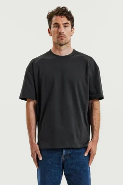 Bread & Boxers Heavy Tee Charcoal Grey Online