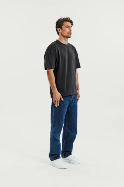 Bread & Boxers Heavy Tee Charcoal Grey Online
